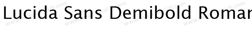 Lucida Sans Demibold Roman字体转换